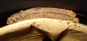 Double tampon de liège. Arrière. Double tampon de liège. Arrière.