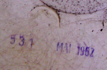 N° d'ordre et date de fabrication. N° d'ordre et date de fabrication.