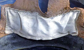 Sachet de rembourrage en tissu de récupération. Sachet de rembourrage en tissu de récupération.