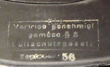 RL2 - 39/11, tampon encadré peinture blanche. RL2 - 39/11, tampon encadré peinture blanche.