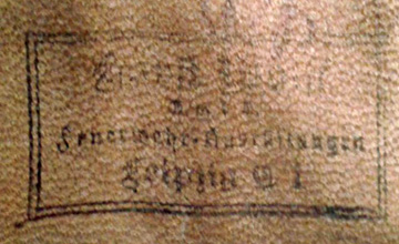 WLS Horst Wolff, Feuerwehr Ausrüstungen G.m.b.H. Leipzig C1. WLS Horst Wolff, Feuerwehr Ausrüstungen G.m.b.H. Leipzig C1.