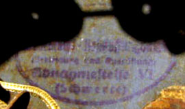 Tampon de Schwerte (NS), Abnahmestelle VI. Tampon de Schwerte (NS), Abnahmestelle VI.