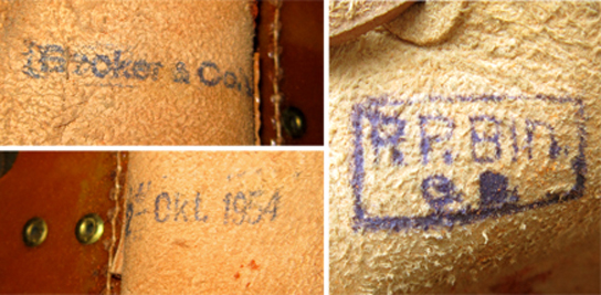 Marquage fabricant Becher & Co, date et tampon du Polizeipräsidium Berlin Großberlin. Marquage fabricant Becher & Co, date et tampon du Polizeipräsidium Berlin Großberlin.