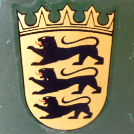 Ecusson du Bade-Wurtenberg. Ecusson du Bade-Wurtenberg.