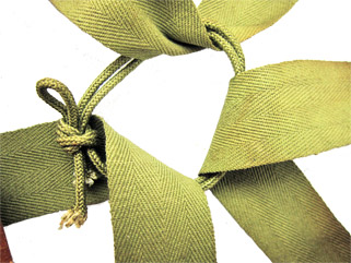 Cordelette assurant le réglage en profondeur.