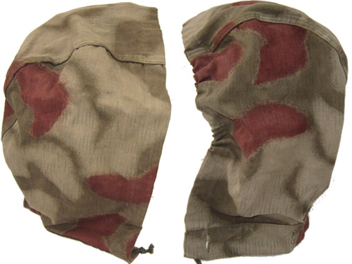 Capuche de veste, côté droit et côté gauche.