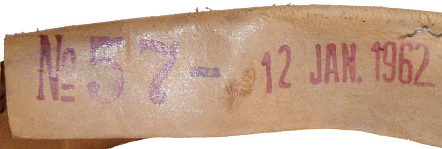 Exemplaire remis à la CF le 12 janvier 1962.