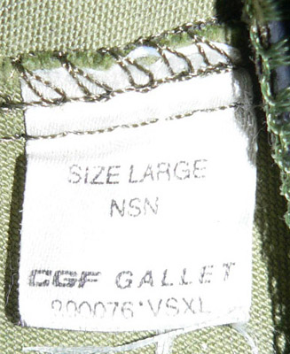 Etiquette du fabricant. Etiquette du fabricant.