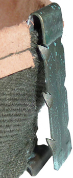 Détails des dents de fixation. Détails des dents de fixation.