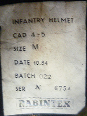 Etiquette du fabricant Rabintex. Etiquette du fabricant Rabintex.