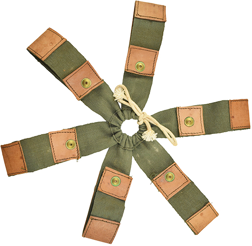 Suspension en toile, envers/revers. Suspension en toile, envers/revers.