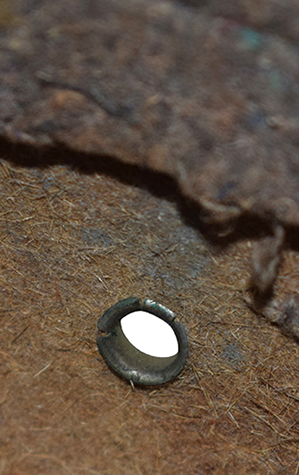 Œillet d'aération rapporté. Œillet d'aération rapporté.