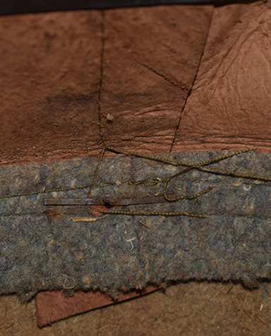 Détails coutures d'assemblage. Détails coutures d'assemblage.