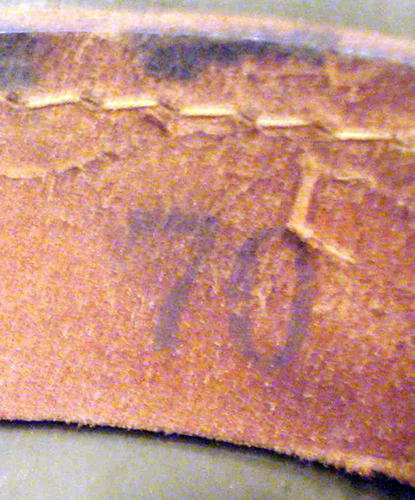 Marquage circonférence de coiffe. Marquage circonférence de coiffe.