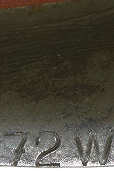 Marquage estampé : 72 W. Marquage estampé : 72 W.