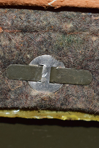 Vue intérieure, avec rondelle de renfort.