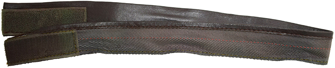 Bandeau de tête, envers/revers. Bandeau de tête, envers/revers.