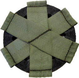 Fond de coiffe rond : revers.