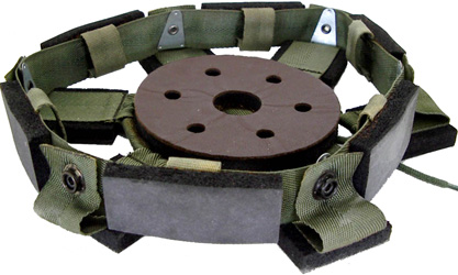 Coiffe en polyamide 1er type avec fond rond.