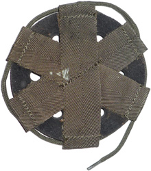 Fond de coiffe rond : revers.