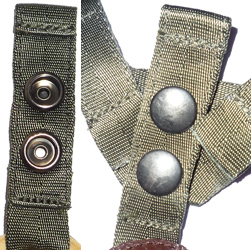 Pressions mâles de fermeture.