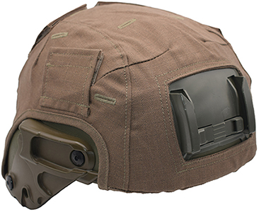 Couvre-casque coyote.