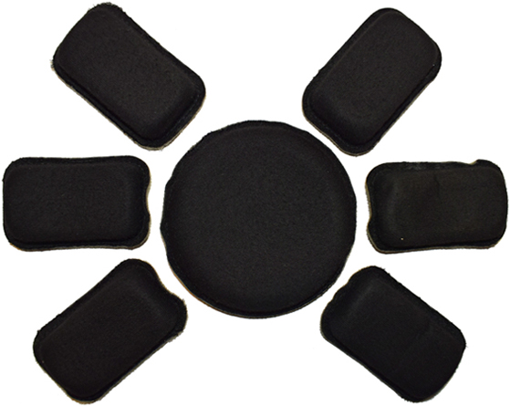 Set de pads - vue extérieure. Set de pads - vue extérieure.
