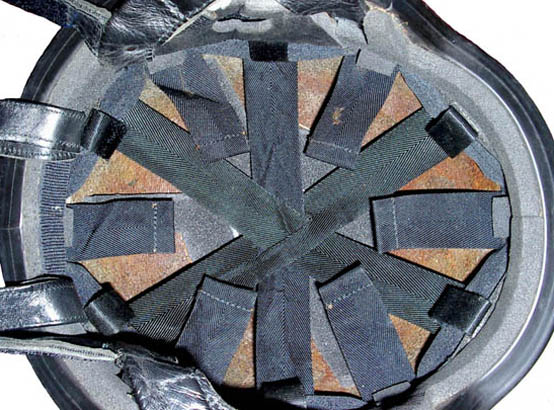 Vue générale des diverses sangles.