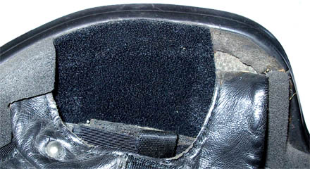 Logement de l'écouteur ouvert.