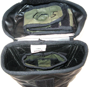 Intérieur du sac de transport.