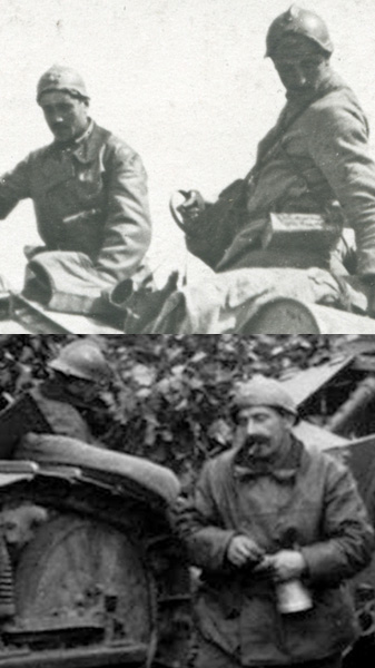 Utilisation du casque modèle 15 modifié A.S durant la première guerre mondiale.