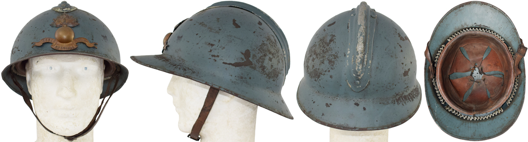 Casque Mle 23 de l'école spéciale militaire. Casque Mle 23 de l'école spéciale militaire.