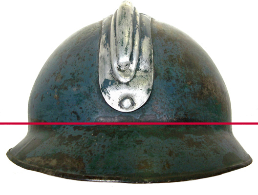 Casque Mle 23 de fabrication IY vue arrière.