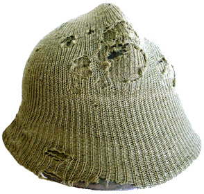 Beanie utilisé comme couvre-casque.