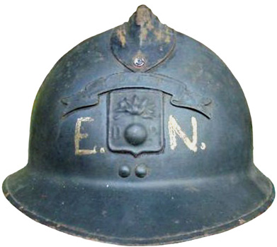 Casque de la DP récupéré par les EN.