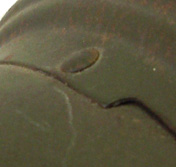 Tête de rivet légerement bombée (Carpentier).