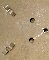 Rivet fendu classique.