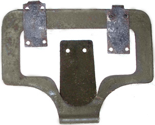 Position des agrafes sur la lame, recto.