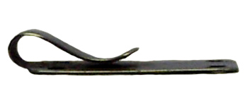 Agrafe en inox, profil.