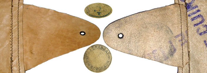 Coiffe fauve datée 1952, Gendarmerie ou pompier.