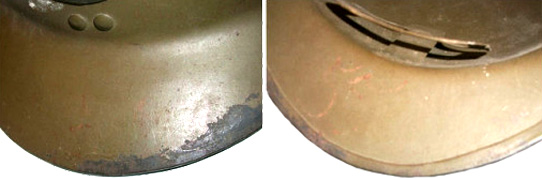 Casque CIA sans jonc, à bord retourné.