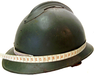 Détermination de la taille d'une bombe (ici taille B).