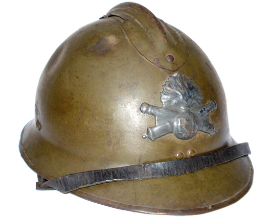 Artillerie, attribut mle 15 en bleu horizon.