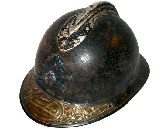 Artillerie, attribut mle 15, plaque Soldat de la grande guerre.