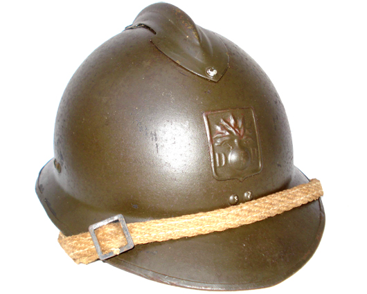 Défense passive, jugulaire en grosse toile.