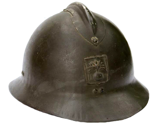 Casque spécifique à bord retourné.