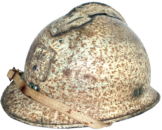 Défense passive, repeint en blanc.