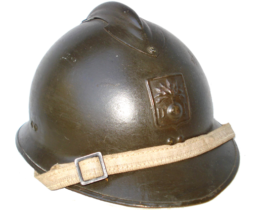 Défense passive, jugulaire en toile.