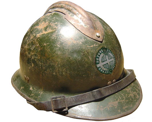 Insigne métallique utilisé comme attribut.