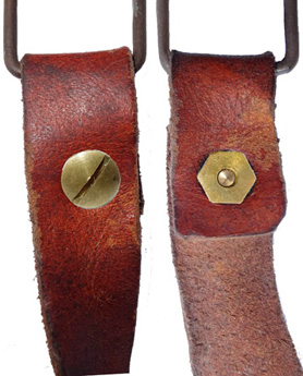 Bouton dévissable en deux parties.